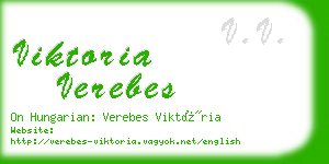 viktoria verebes business card